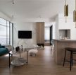 60平现代风格公寓木地板铺贴效果图