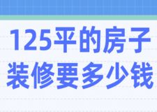 125平的房子裝修要多少錢(報(bào)價(jià)明細(xì))