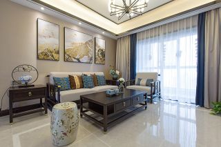 新中式风格客厅装饰设计效果图