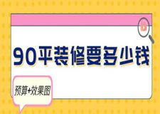 90平裝修要多少錢(預算+效果圖)