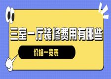 三室一廳裝修費(fèi)用有哪些(價(jià)格一覽表)