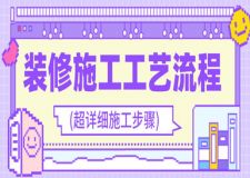裝修施工工藝流程(超詳細(xì)施工步驟)