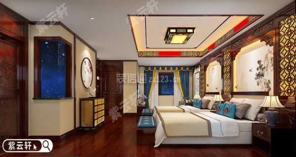 紫云轩中式设计装修 卧室