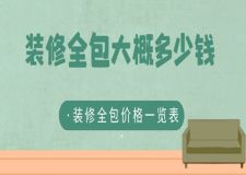 裝修全包大概多少錢，裝修全包價格一覽表