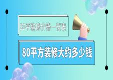 80平方裝修大約需要多少錢(80平裝修價格一覽表)