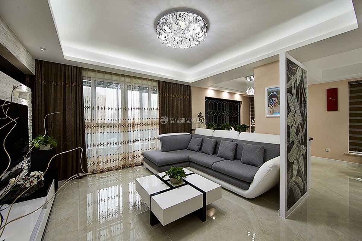 现代简约客厅装饰设计效果图