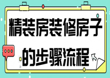 精裝房裝修房子的步驟流程