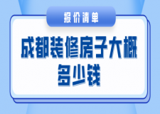 成都裝修房子大概多少錢(報價清單)