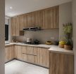 现代风格厨房原木橱柜设计图片