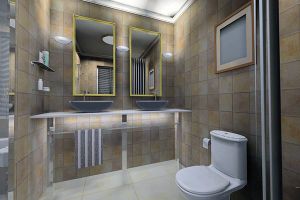 家装卫生间浴室柜装修效果图
