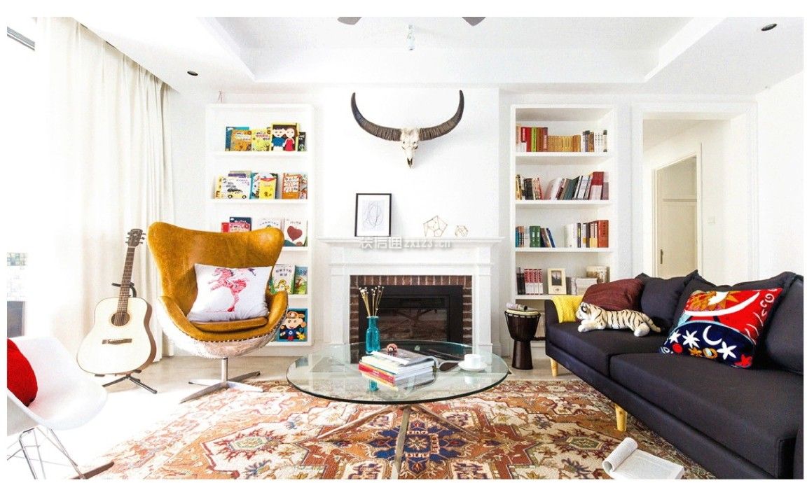 美式客厅装修风格 美式客厅装修布局效果图 美式客厅沙发组合