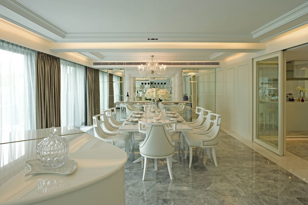 大平层装修室内餐厅简约风格设计图