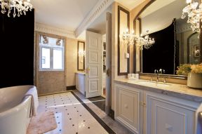 卫浴间设计图 卫生间地板砖装修效果图