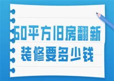 60平方舊房翻新裝修要多少錢(qián)