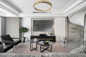 中电海湾国际社区120平三居室现代装修案例