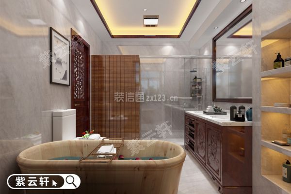 卫浴室古典中式设计图