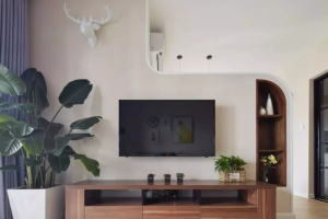 现代客厅电视墙装修多少钱