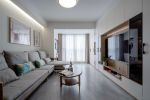 江印日式简约风格87平米二居室装修案例