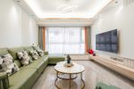 北宸阳光现代风格132平米三居室装修案例