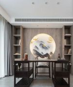 回龙观轻奢新中式风格140㎡三居室装修案例