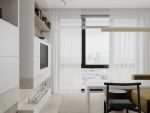 建岳·同昌名邸现代风格68平米一居室装修案例