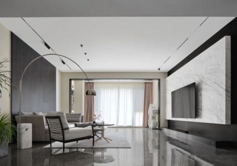 汉唐世家125平现代风格三居室装修案例