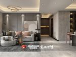 西安曲江大城170平三居室装修，时尚大气的现代轻奢风格