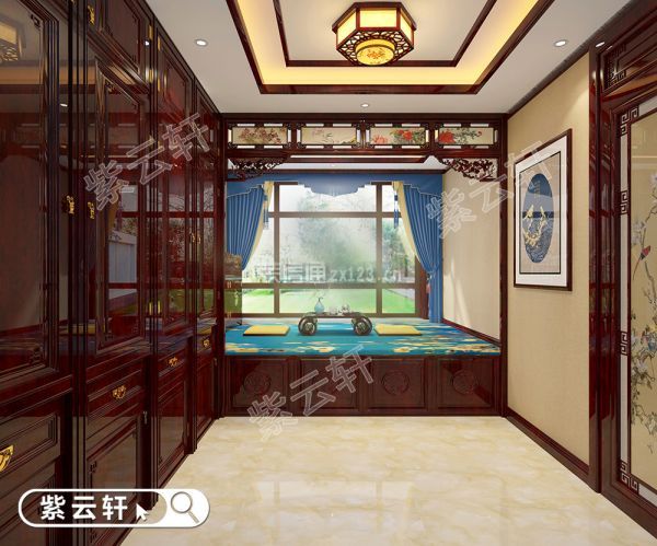 紫云轩中式别墅设计装修暖阁