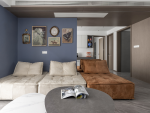东原印未来127平米现代风格三居室装修案例