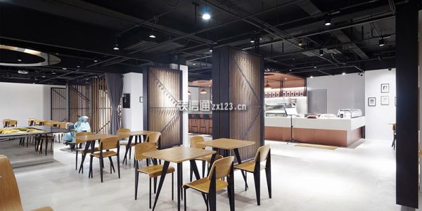 咖啡店装修现代风格256㎡设计方案