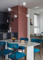 乐基国际社区122㎡三居室现代风格装修案例