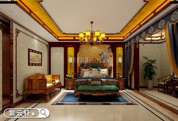 别墅卧室古典中式装修设计风格