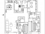 未来城120平现代简约二居室装修案例