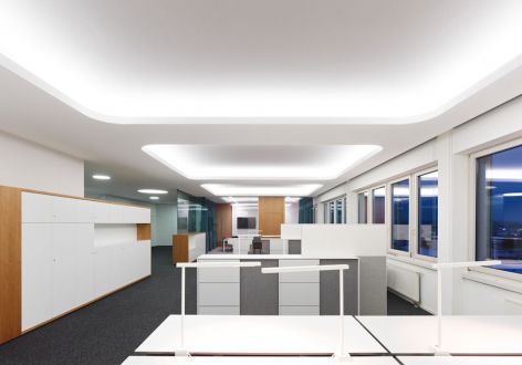 办公室1500平现代风格装修案例
