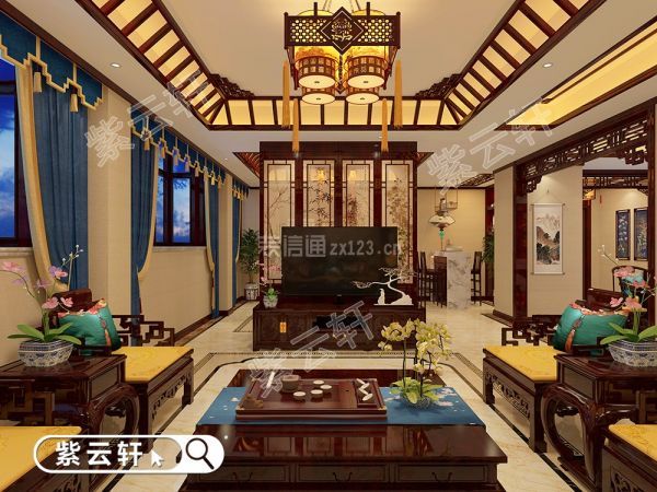中式别墅客厅装修风格