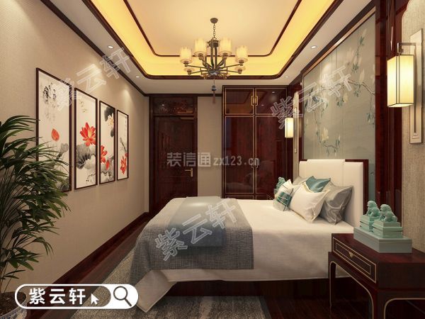 紫云轩卧室中式装修风格