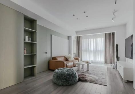 龙湖九里熙上120平三居室现代风格装修案例