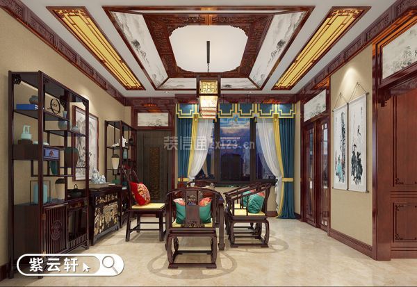 别墅茶室古典中式设计风格