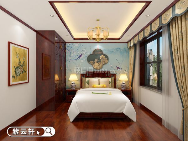 中式装修别墅卧室