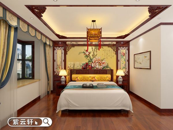 中式装修别墅卧室