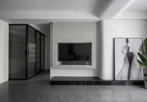 灵山嘉苑130平米现代美式三居室装修案例