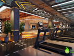 健身房现代风格6170平米装修案例