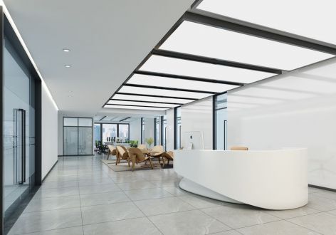 办公室1200平方现代风格装修案例