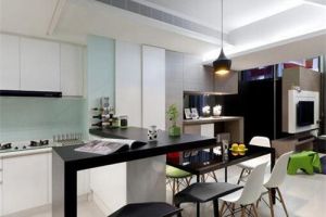 现代设计风格厨房吧台