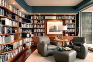 客厅书房一体化设计