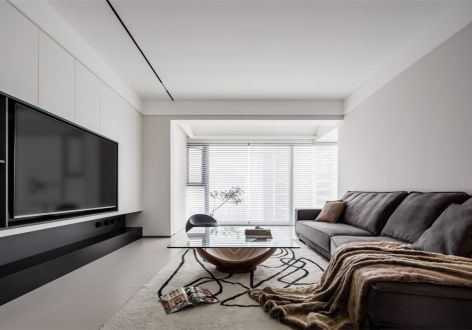北宸阳光现代风格139平米三居室装修案例