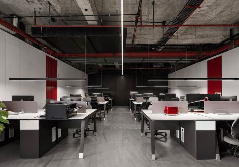 现代风格600平米办公空间装修案例