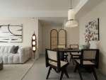 长城公寓108平米法式三居室装修案例
