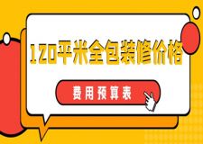 120平米全包裝修價格(費(fèi)用預(yù)算表)