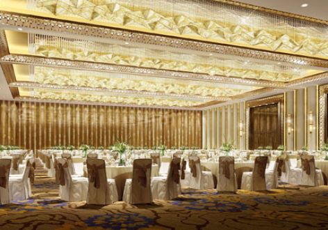 广州酒店奢华风格3000平米装修案例